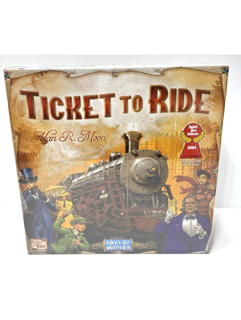 Ticket to Ride Board Game Train Adventure Cross-Country Family Strategy Game NEW